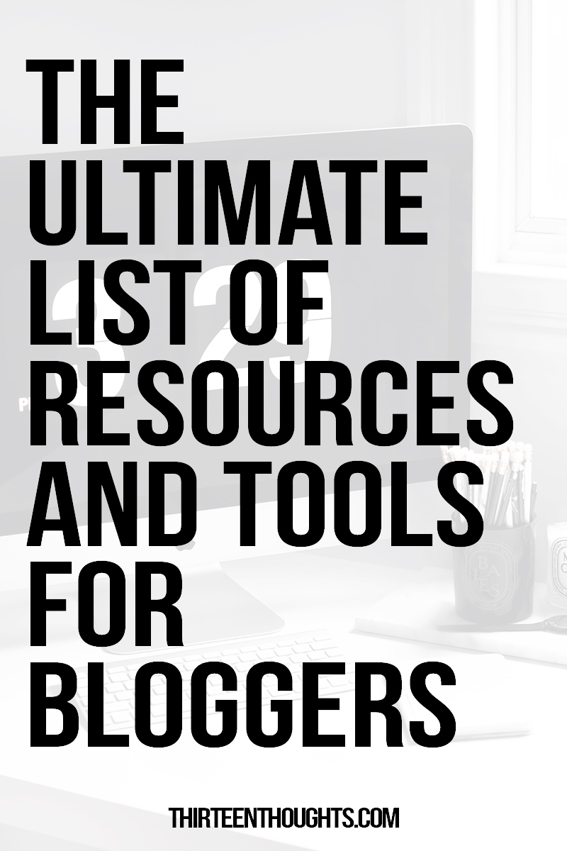 Resources and Tools for Bloggers